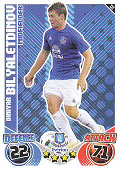 Diniyar Bilyaletdinov Everton 2010/11 Topps Match Attax #138